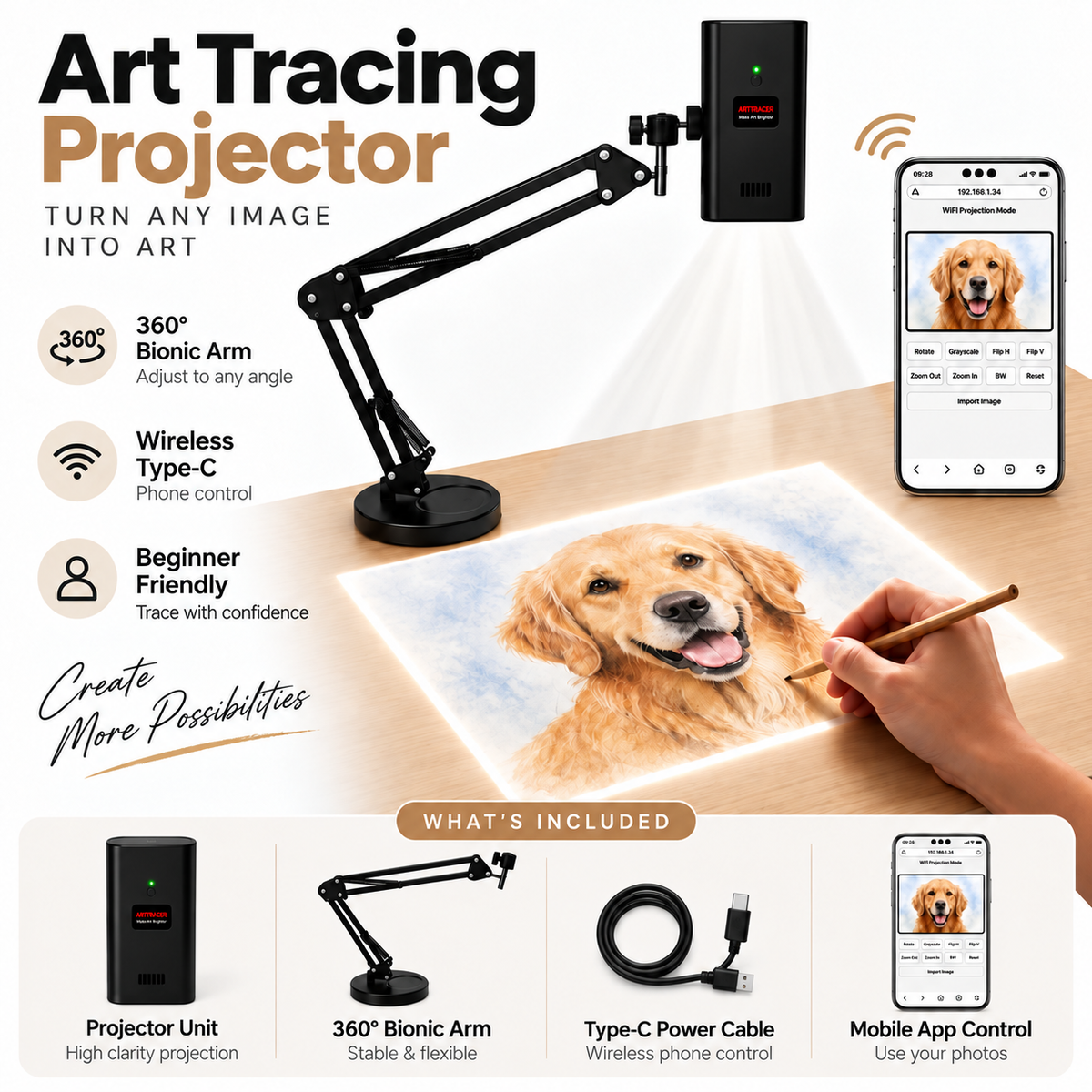 LumeTraze™ Art Tracing Projector